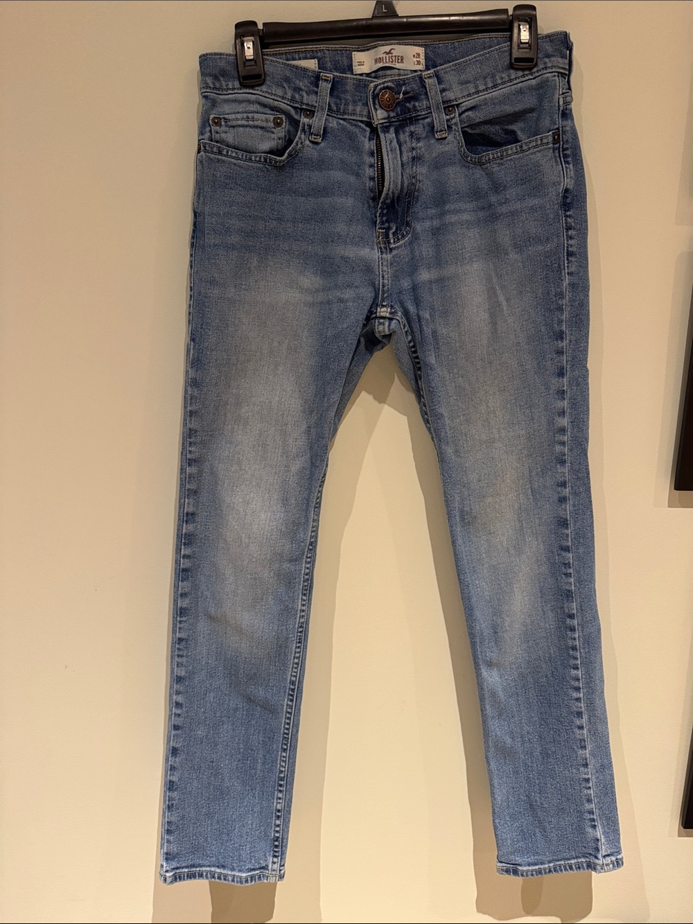 Hollister Men's Light Blue Skinny Jeans